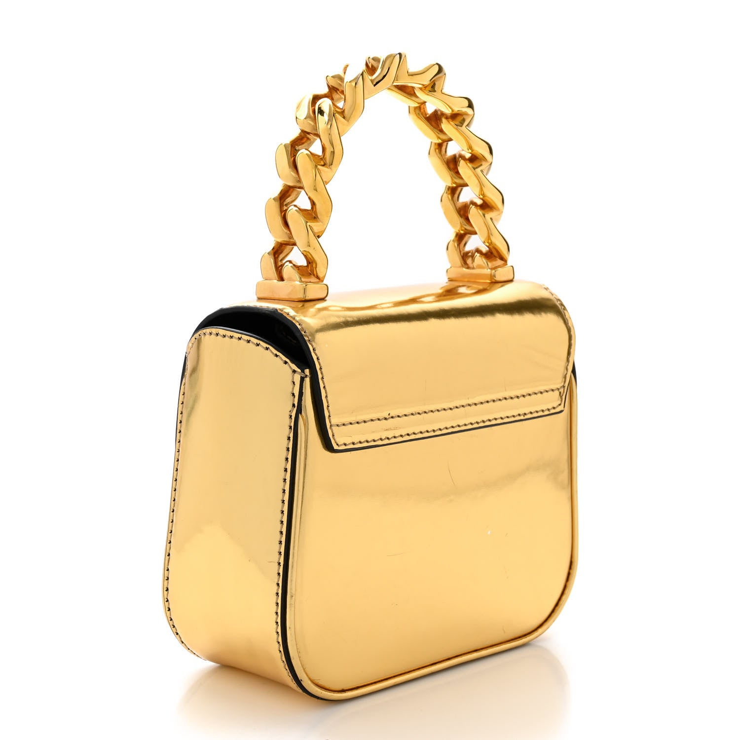 Versace Metallic Calfskin Mini La Medusa Bag Gold 3 of 10