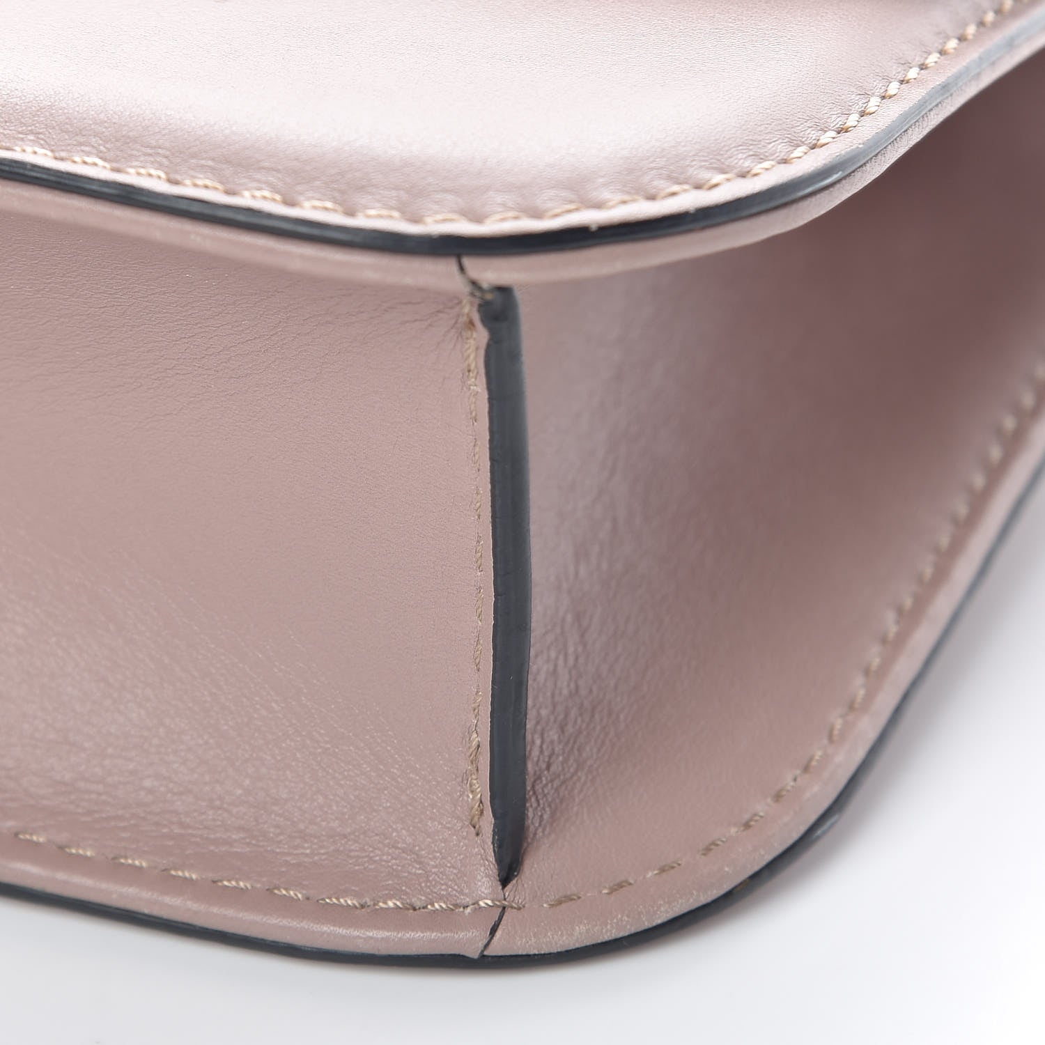 Valentino Garavani Vitello Medium Glam Lock Rockstud Flap Poudre 9 of 12