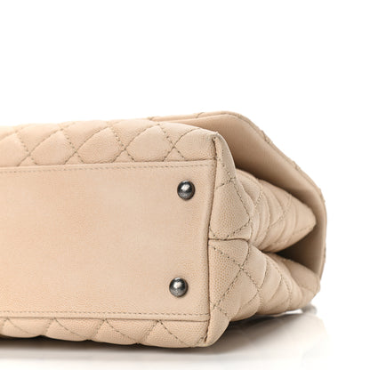 Chanel Caviar Quilted Small Coco Handle Flap Light Beige 10 of 11