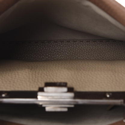 Fendi Cuoio Romano Selleria Bi-Color Medium Peekaboo Iconic Satchel Mou Deserto 5 of 11