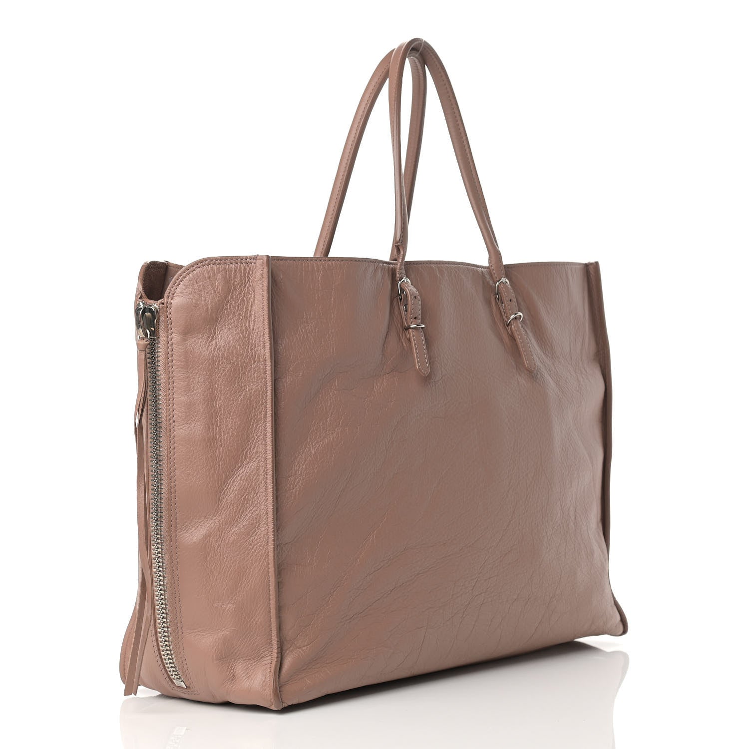 Balenciaga Veau Papier A4 Zip Around Tote Tomette 3 of 15
