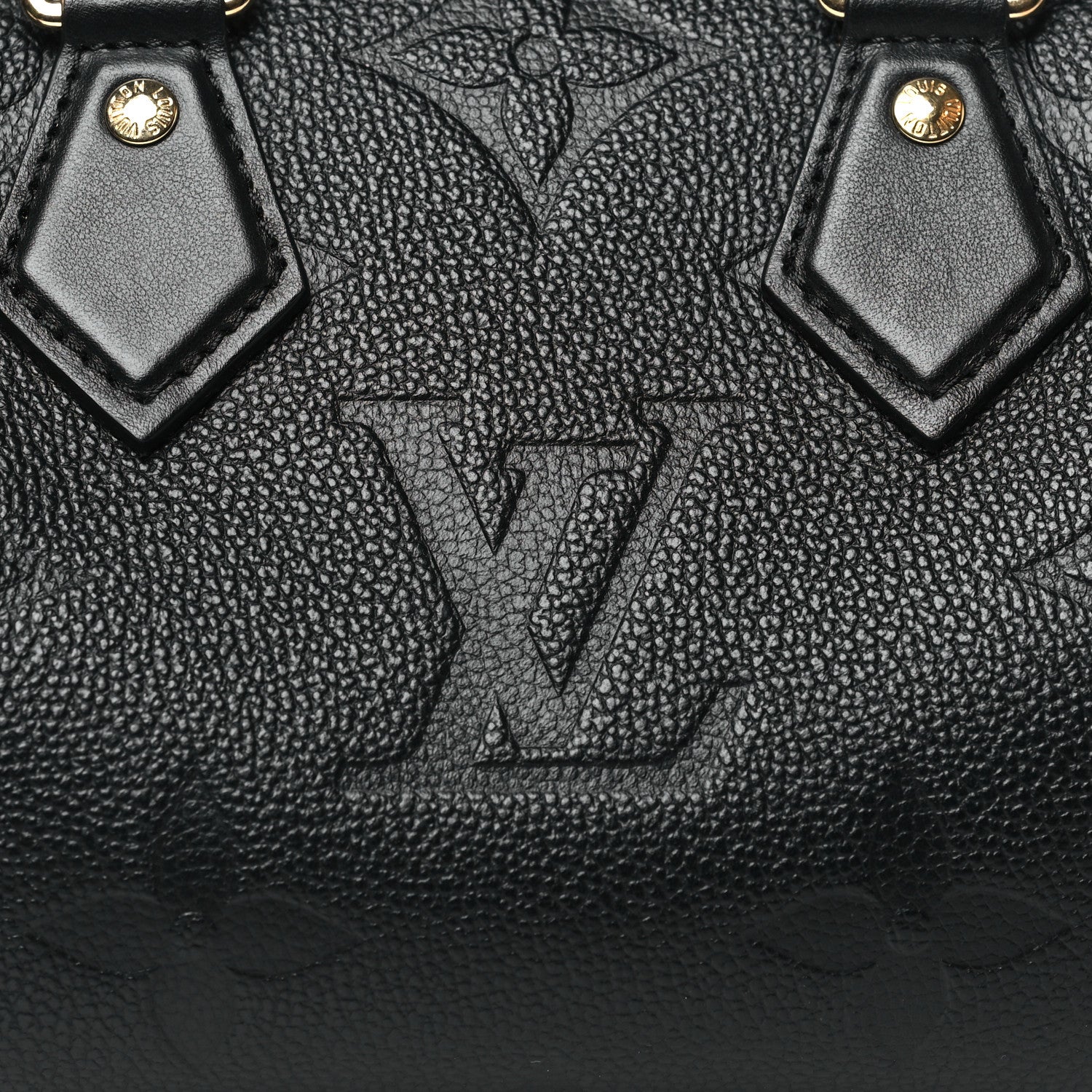 Louis Vuitton Empreinte Monogram Giant Speedy Bandouliere 20 Black 7 of 10