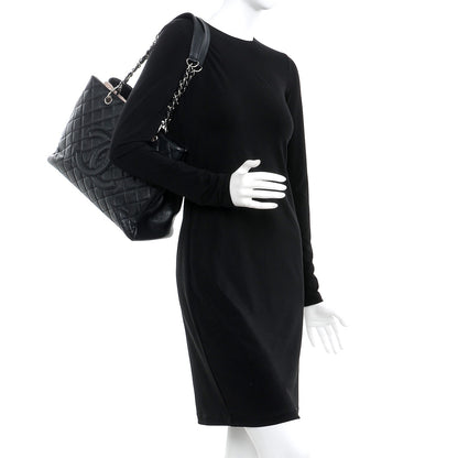 Chanel Caviar Quilted Grand Shopping Tote GST Black 2 of 20