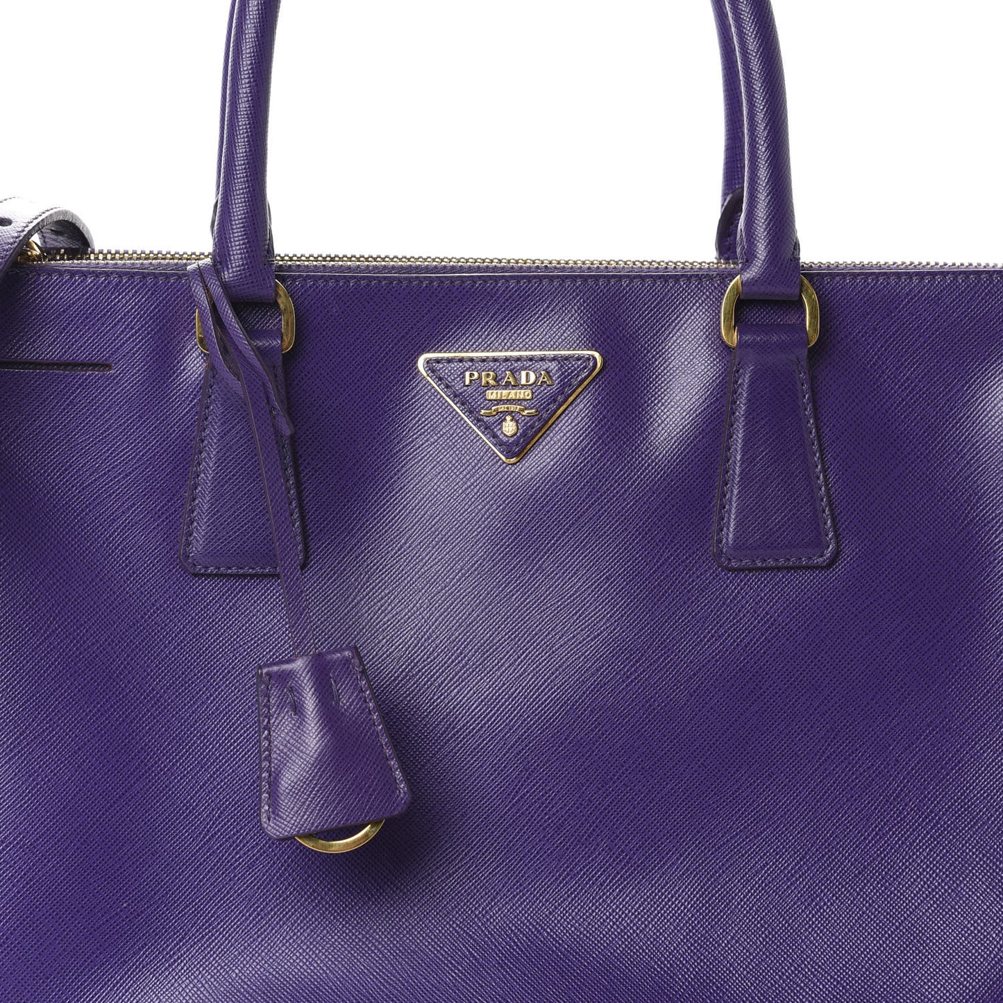 Saffiano Medium Galleria Double Zip Tote Viola