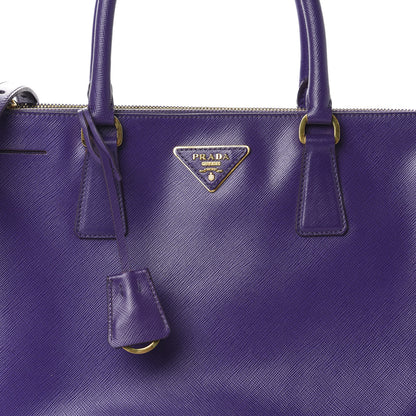 Prada Saffiano Medium Galleria Double Zip Tote Viola 11 of 11