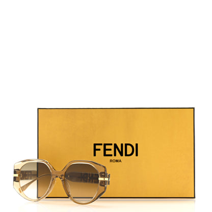 Fendi Acetate FF Fendi Butterfly Sunglasses FE40083U Brown 7 of 7