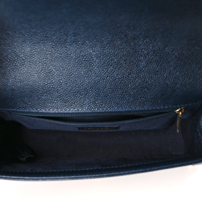 Chanel Caviar Quilted New Medium Boy Flap Navy 5 of 11