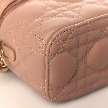 Christian Dior Lambskin Cannage Micro Vanity Case Rose Des Vents 8 of 9