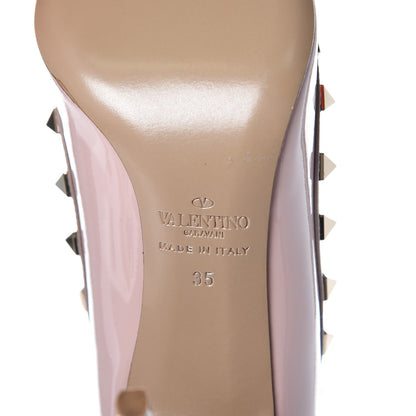 Valentino Garavani Patent Rockstud 100mm Pumps 35 Water Rose Poudre 6 of 9