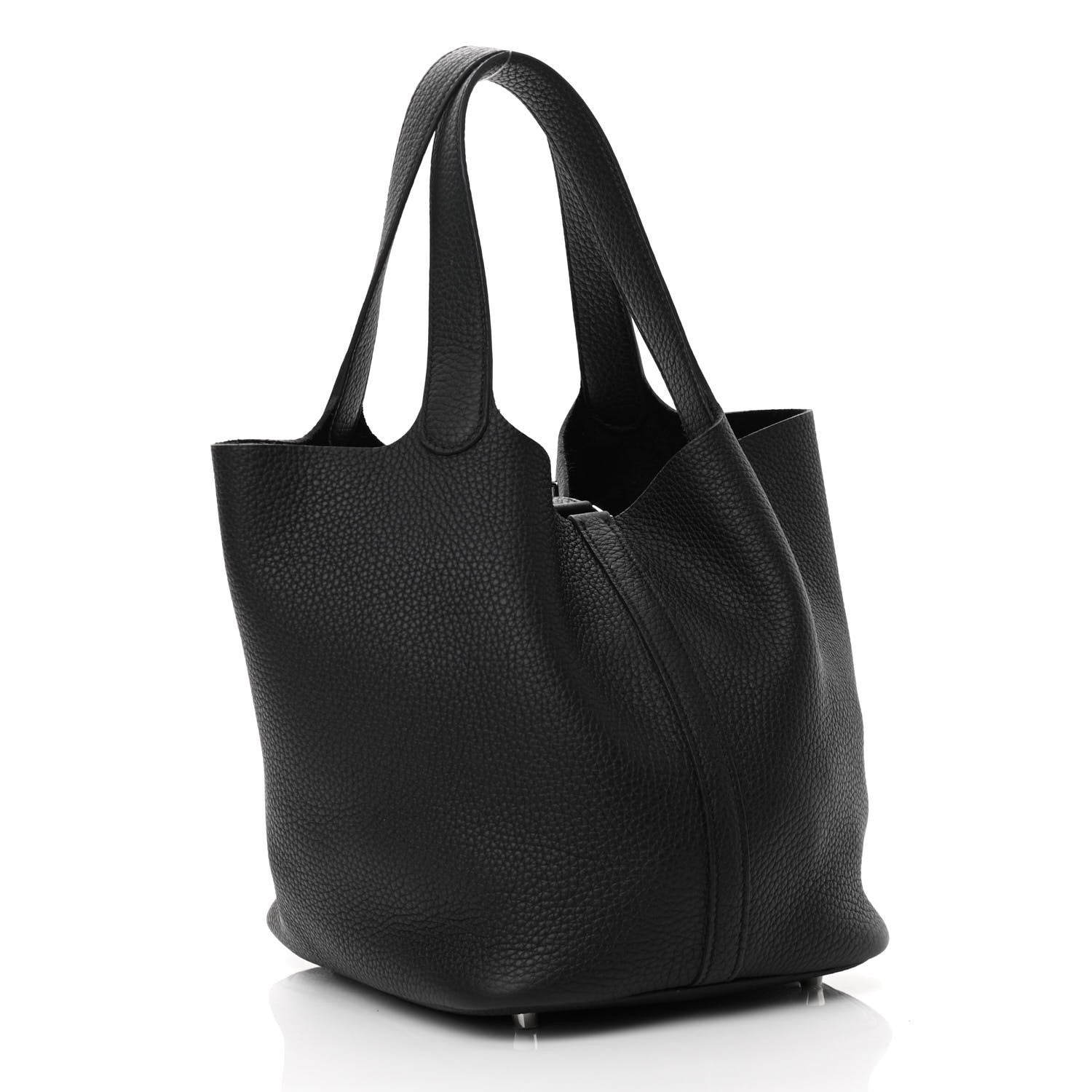 Hermes Taurillon Clemence Picotin Lock 22 MM Black 3 of 11