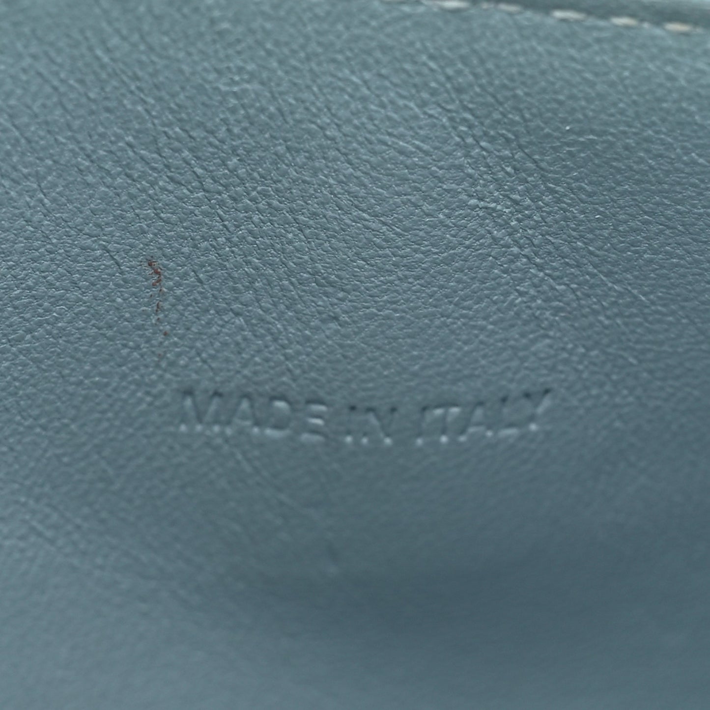 Shiny Calfskin Crocodile Embossed Hourglass Top Handle Bag XS Blue Grey