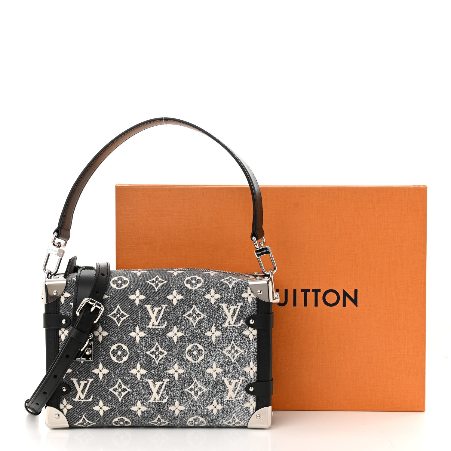 Louis Vuitton Monogram Jacquard Denim Side Trunk Grey 10 of 10