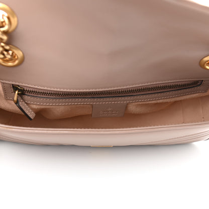 Gucci Calfskin Matelasse Small GG Marmont Shoulder Bag Porcelain Rose 5 of 11