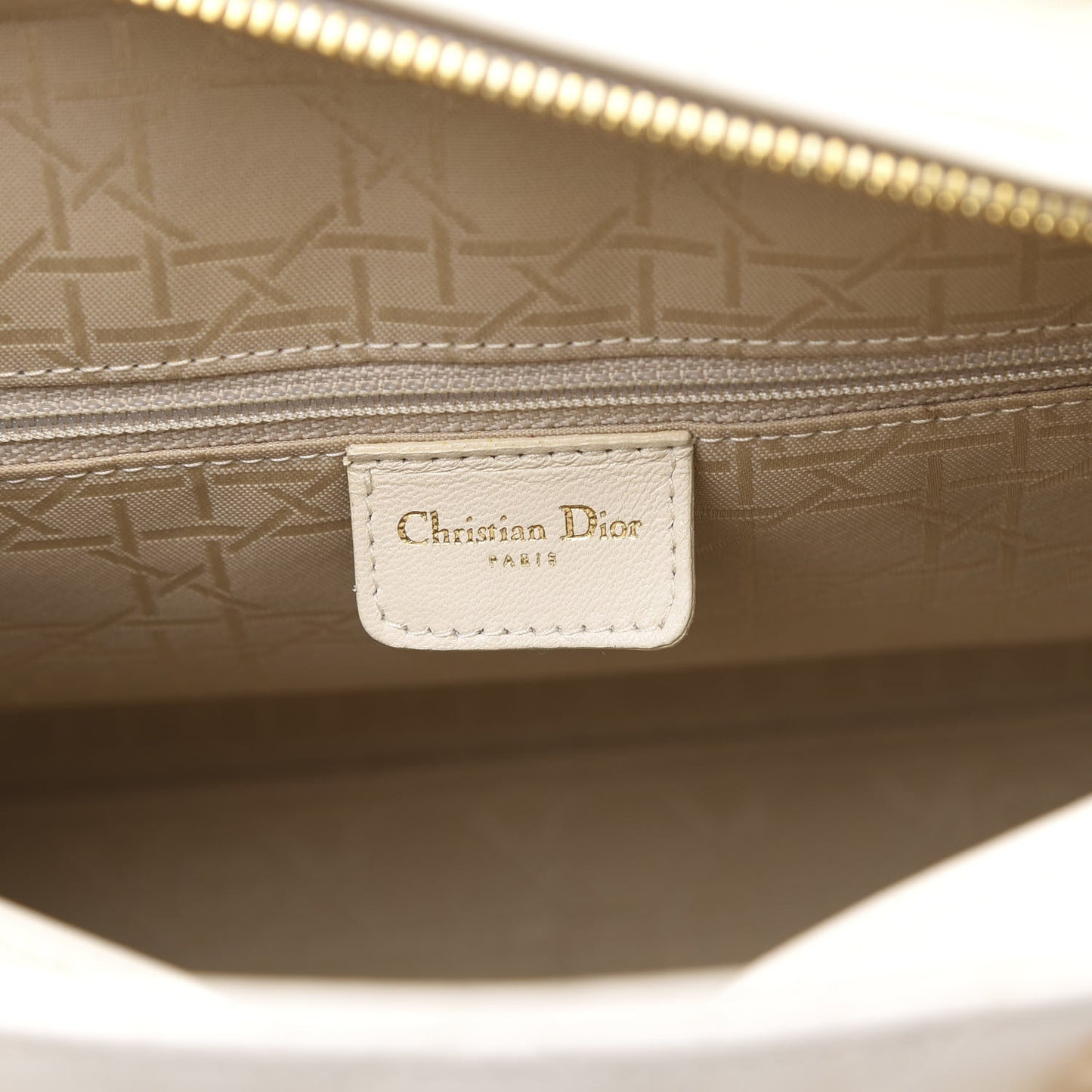 Lambskin Cannage Large Lady Dior Light Beige