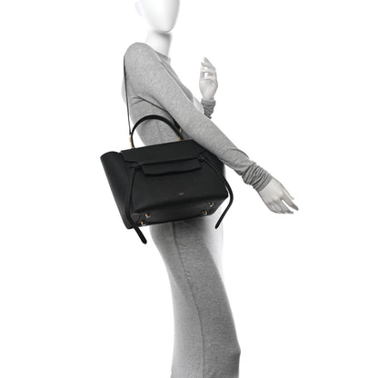 Celine Grained Calfskin Mini Belt Bag Black 2 of 11