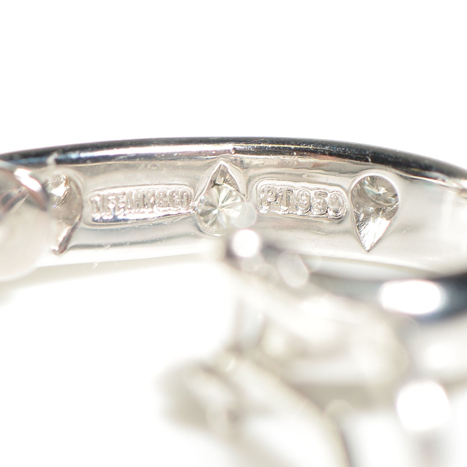 Tiffany Platinum Diamond Etoile Hoop Earrings 5 of 6