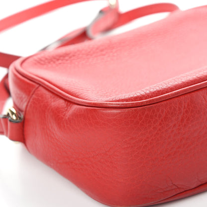 Gucci Pebbled Calfskin Small Soho Disco Bag Tabasco Red 12 of 16