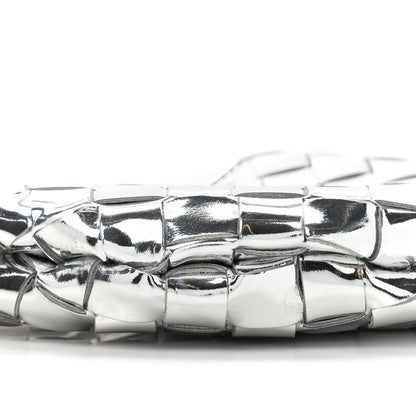 Bottega Veneta Mirror Laminated Nappa Intrecciato Mini Sardine Bag Silver 9 of 10