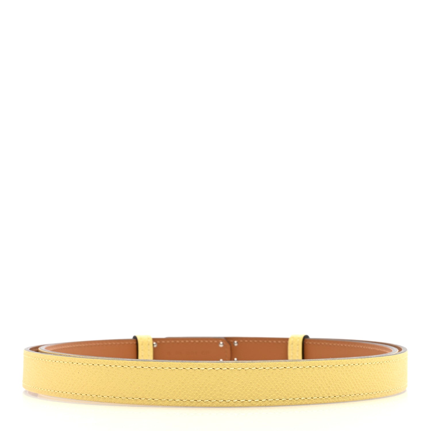 Hermes Epsom Kelly Belt Jaune Poussin 2 of 4