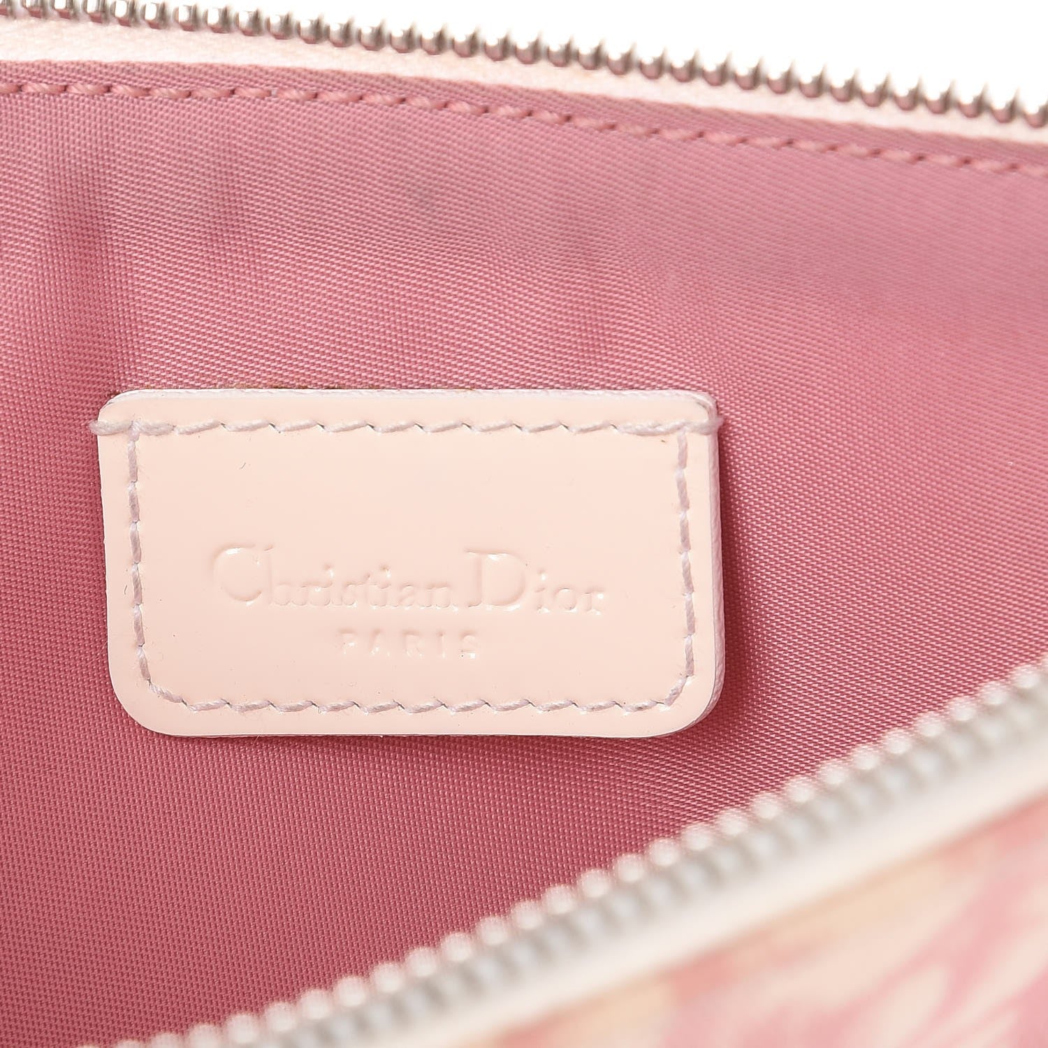 Christian Dior Monogram Mini Saddle Pochette Pink 7 of 13