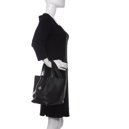 Hermes Taurillon Clemence Picotin Lock 22 MM Black 2 of 10