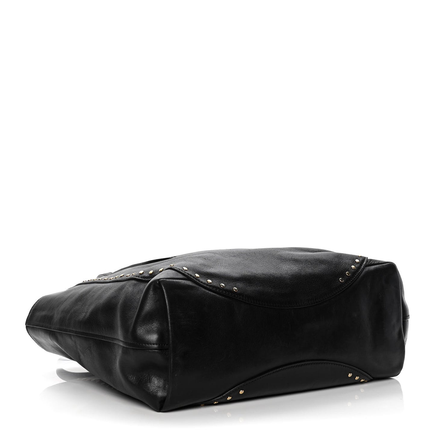 Calfskin Studded Isa Tote Black