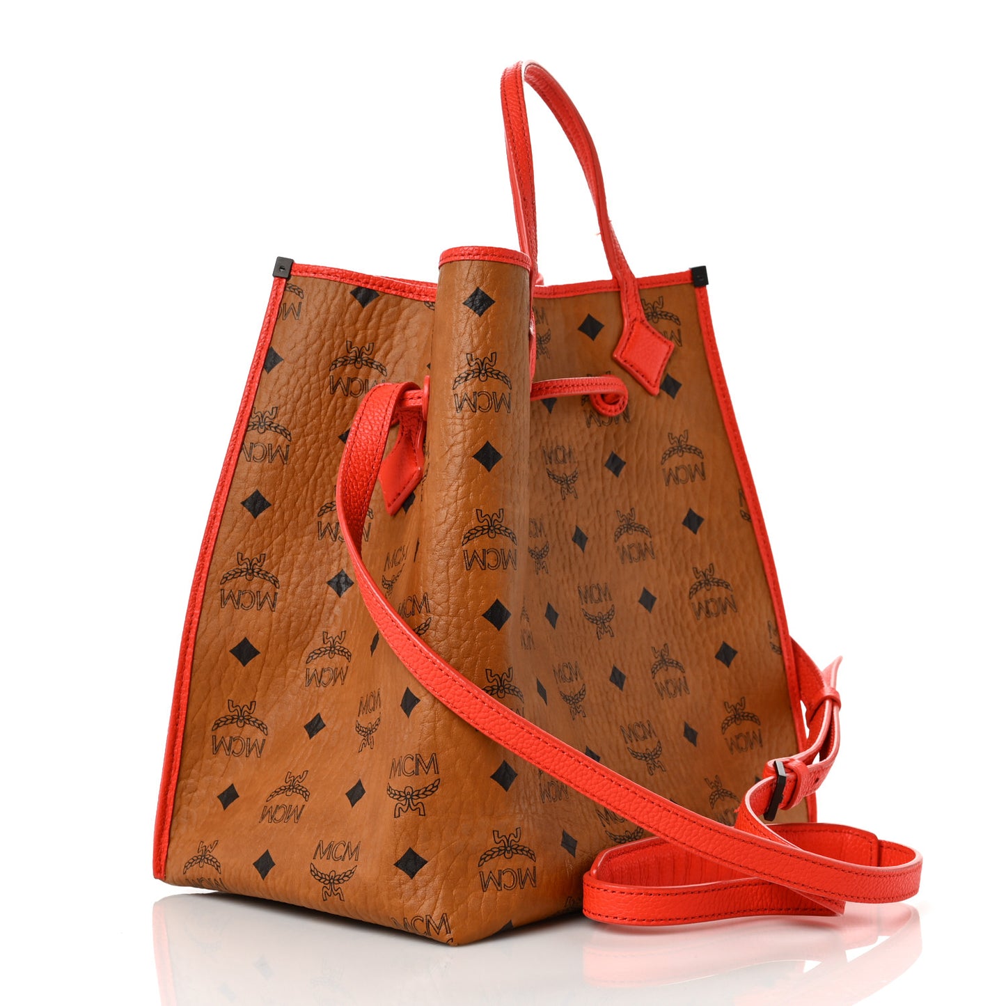Visetos Kira Drawstring Bag Cognac Orange