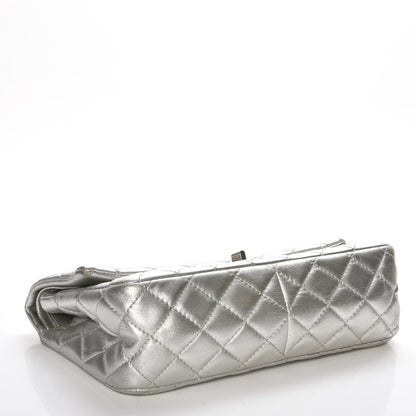 Chanel Metallic Aged Calfskin Quilted 2.55 Reissue 226 Flap Silver 5 of 11