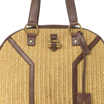 Saint Laurent Raffia Large Muse Brown 10 of 10