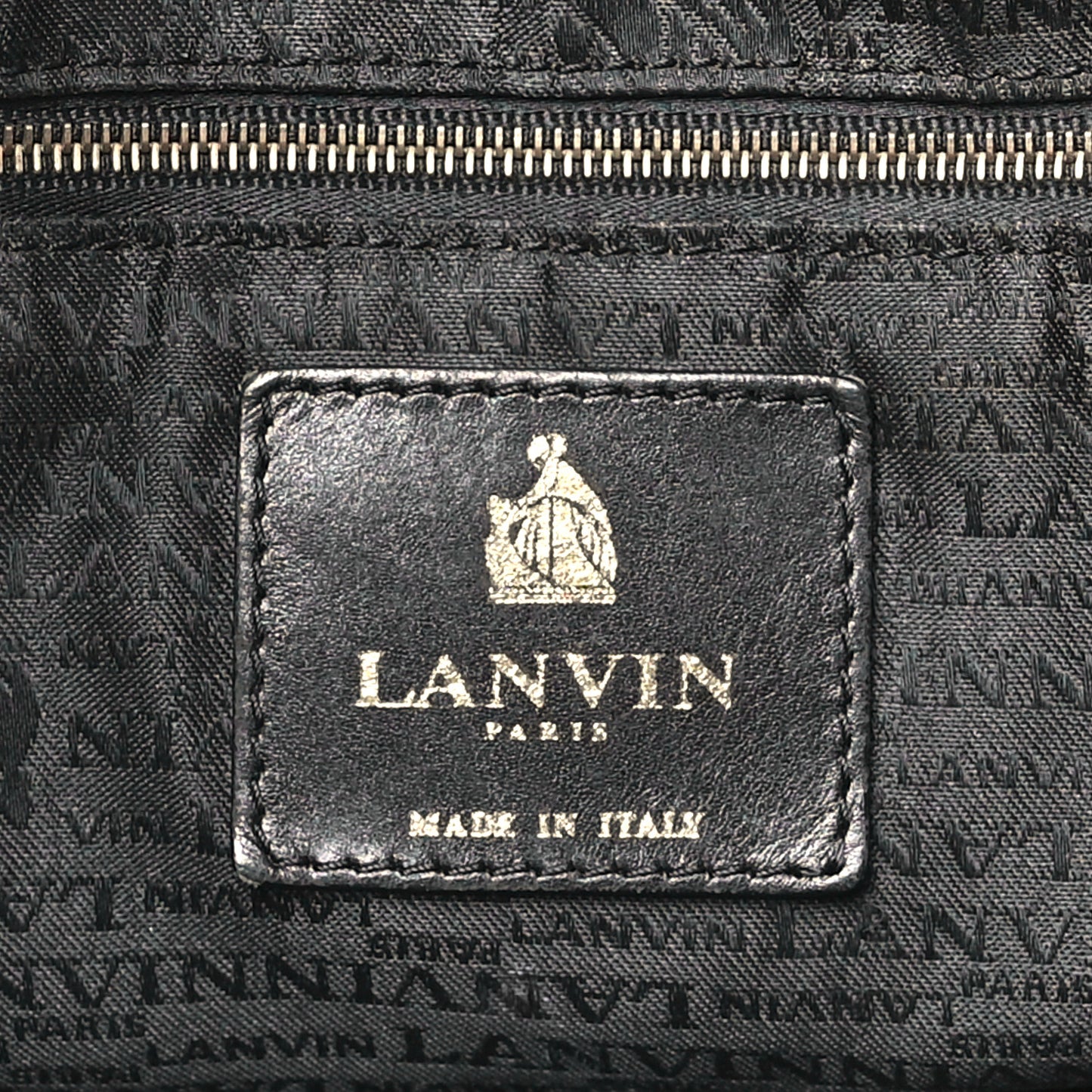 Lambskin Quilted Amalia Cabas Tote Black