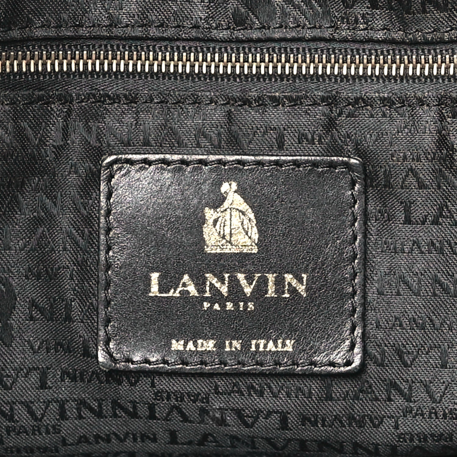 Lanvin Lambskin Quilted Amalia Cabas Tote Black 6 of 9