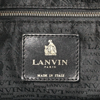 Lanvin Lambskin Quilted Amalia Cabas Tote Black 6 of 9