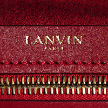 Lanvin Leather Padam Double Zip Bag Red 5 of 9