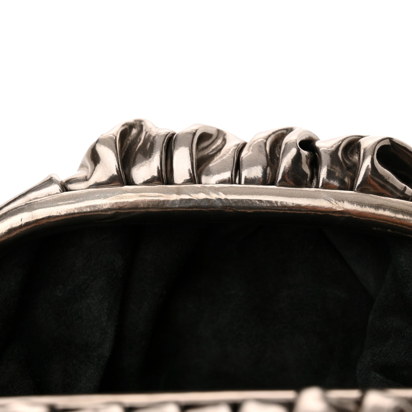 Metallic Crushed Calfskin The Mini Pouch Anchor