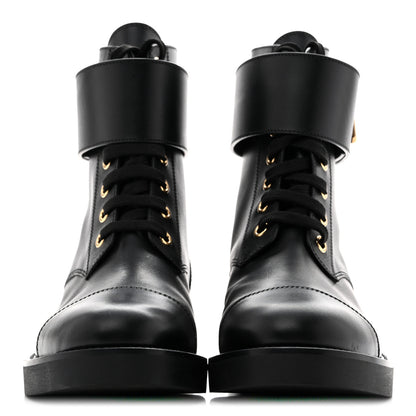Louis Vuitton Calfskin Wonderland Ranger Boots 36 Black 3 of 10