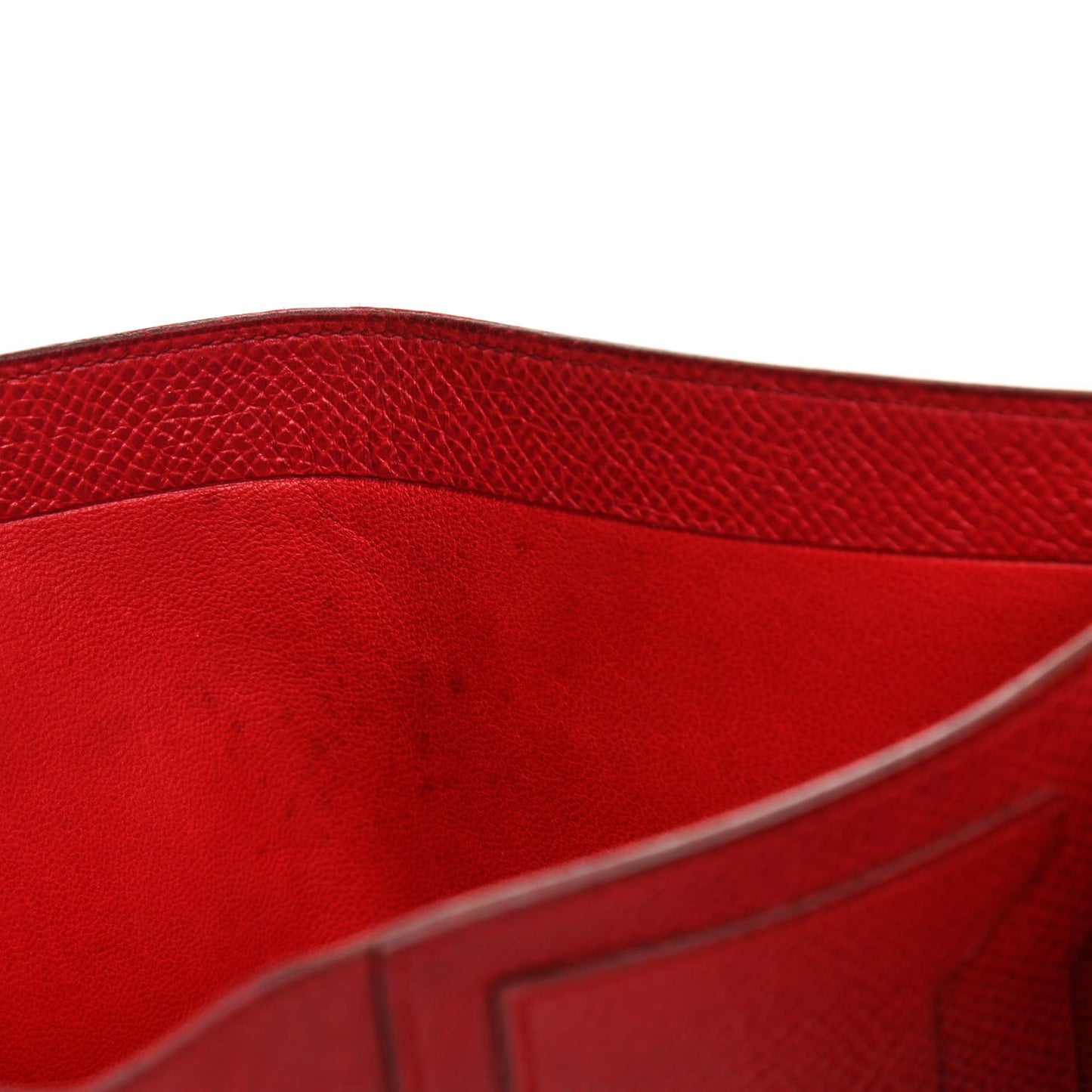 Courchevel Tri-Fold Compact Wallet Rouge Vif
