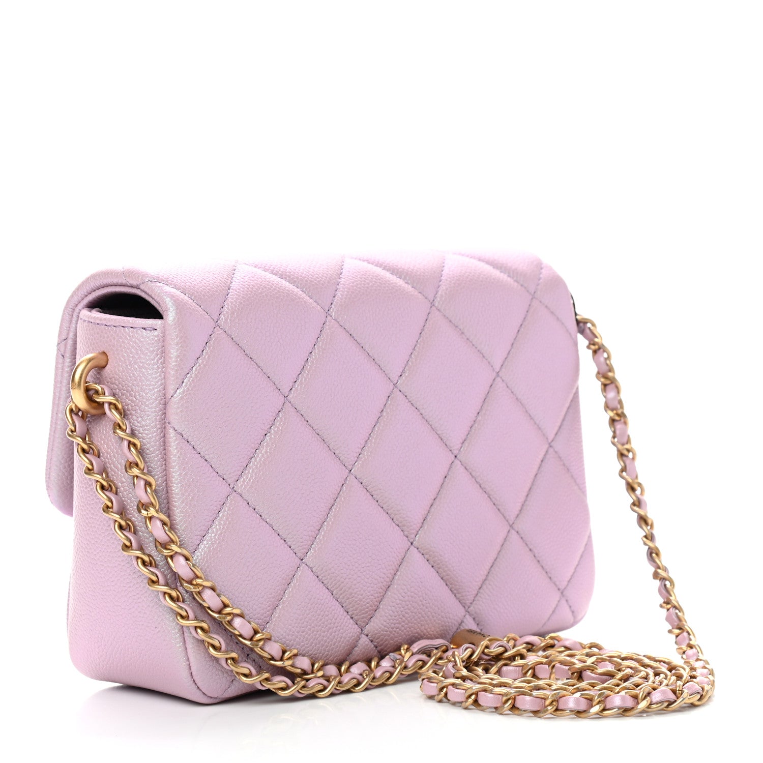 Chanel Iridescent Caviar Quilted Mini My Perfect Flap Pink 3 of 9