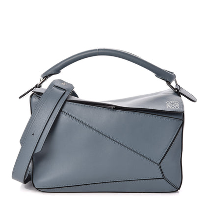 Loewe Calfskin Puzzle Bag Stone Blue 1 of 8