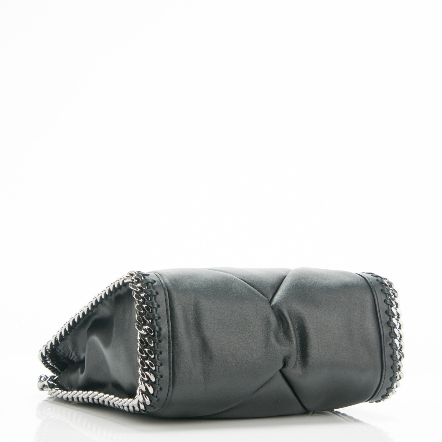 Stella McCartney Alter Nappa Quilted Mini Falabella Tote Black Ivory 3 of 8