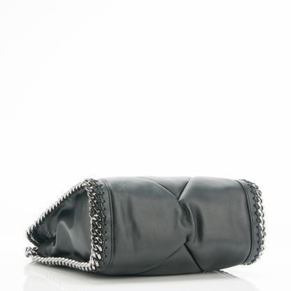 Stella McCartney Alter Nappa Quilted Mini Falabella Tote Black Ivory 3 of 8