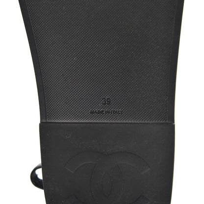 Chanel Rubber CC Dad Sandals 39 Black 7 of 8