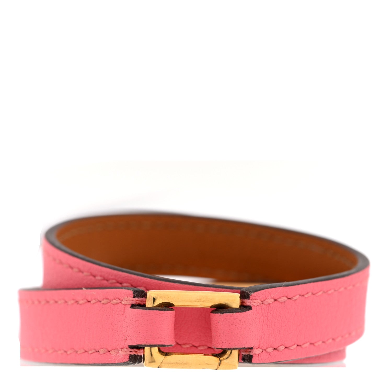 Hermes Swift Rivale Double Tour Bracelet XS Rose Azalee 3 of 5