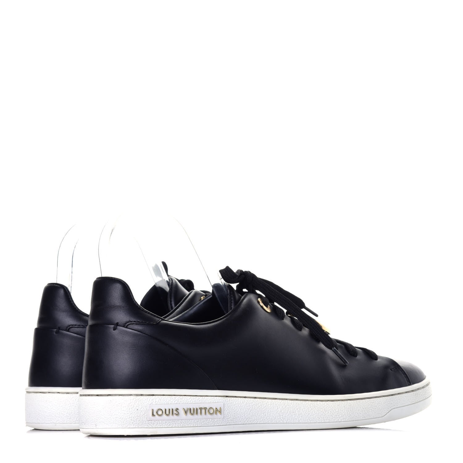 Louis Vuitton Calfskin Frontrow Sneakers 39 Black 4 of 8