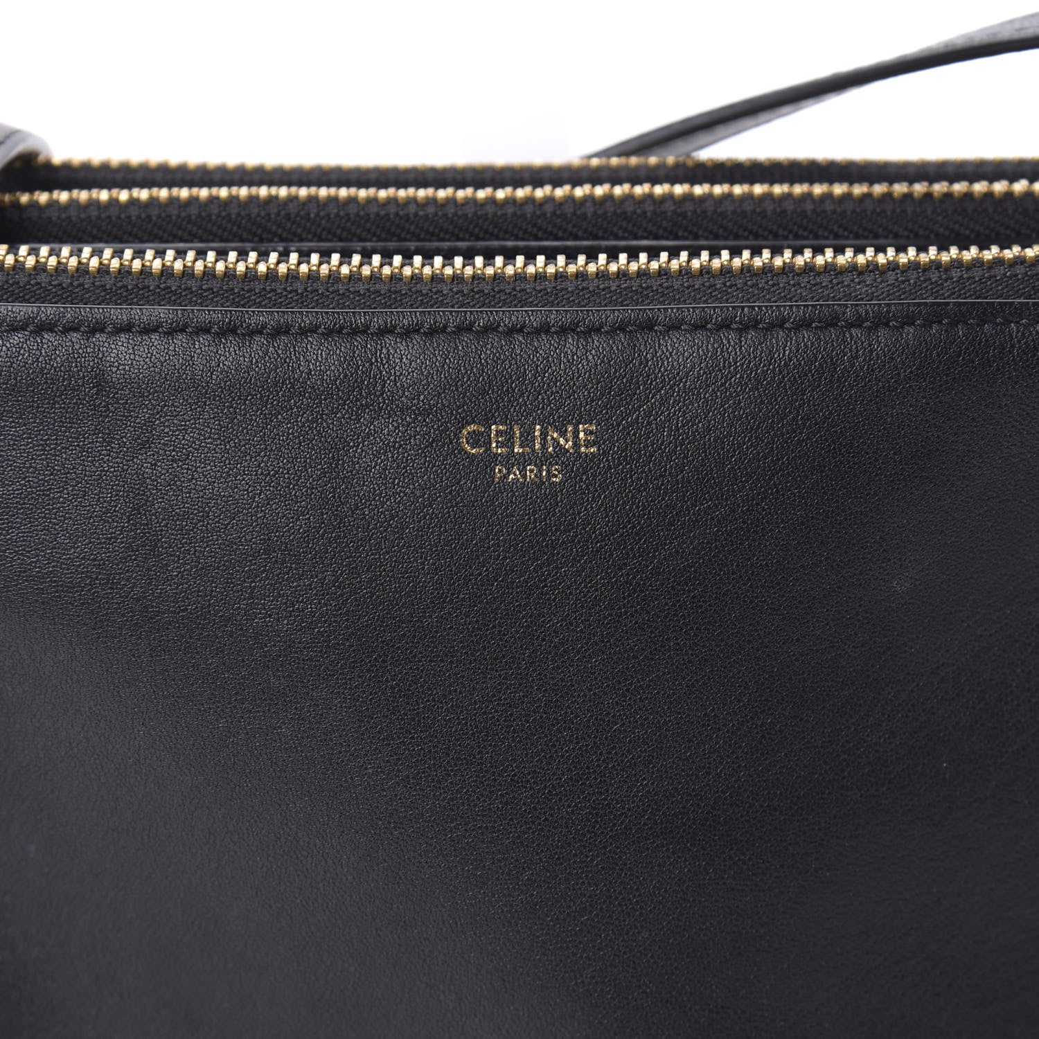 Celine Lambskin Small Trio Crossbody Bag Black 9 of 9