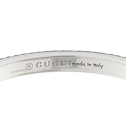 Gucci 18K White Gold Diamond Interlocking G Ring 50 5.5 4 of 4