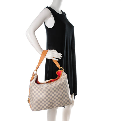 Louis Vuitton Damier Azur Delightful MM Pink 2 of 8