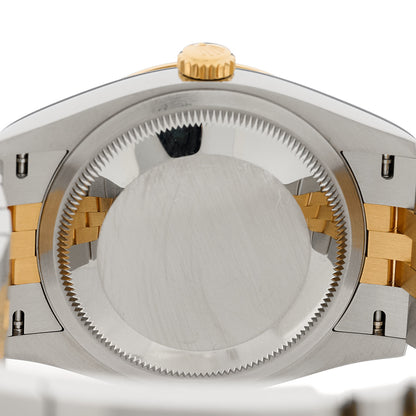 Rolex Stainless Steel 18K Yellow Gold 36mm Oyster Perpetual Datejust Watch White Roman 126233 4 of 4