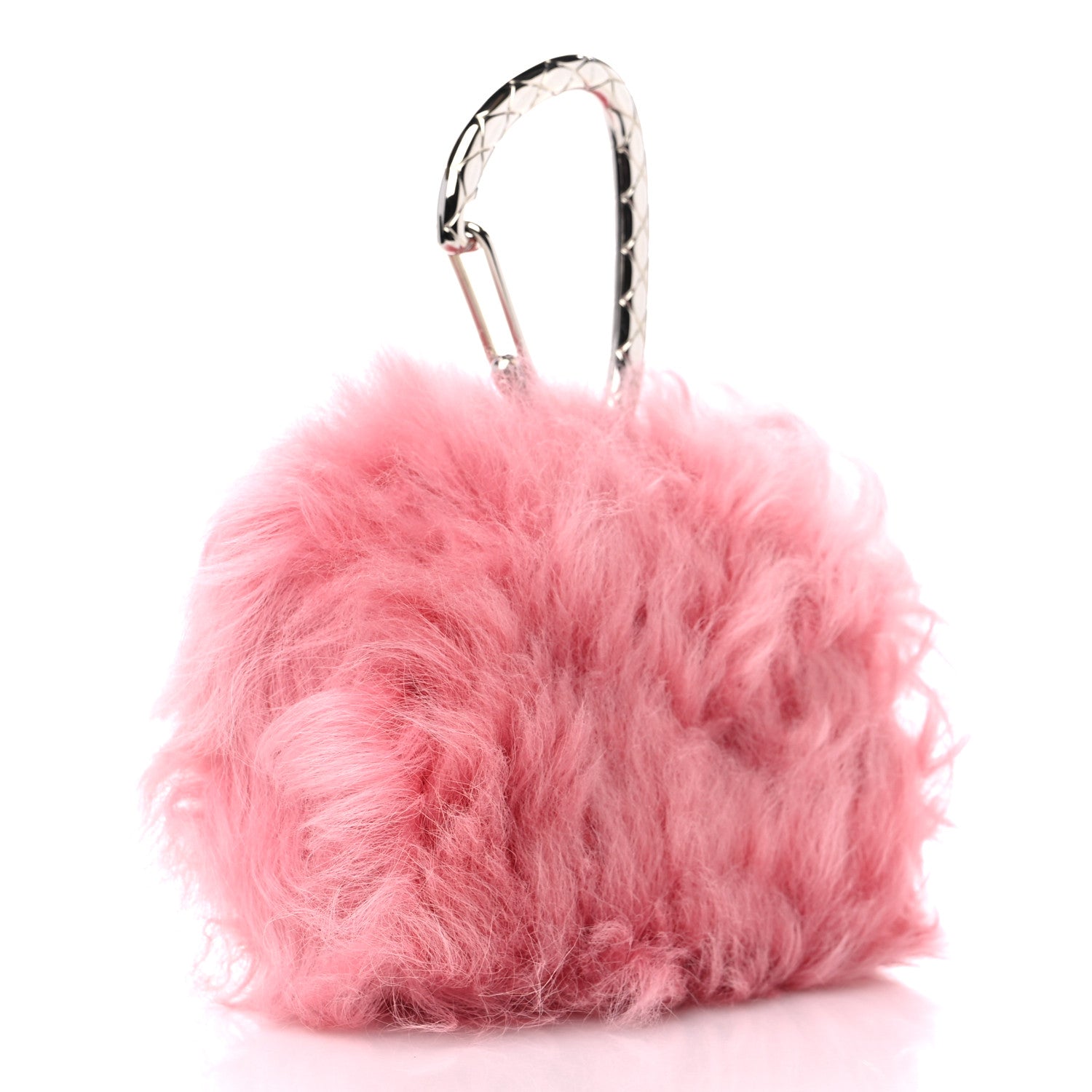 Chanel Shearling Lambskin CC Hook Card Holder Pink 3 of 10