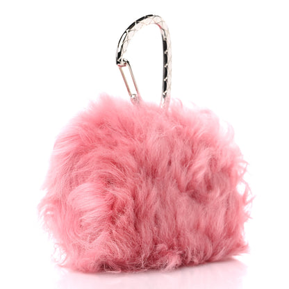 Chanel Shearling Lambskin CC Hook Card Holder Pink 3 of 10