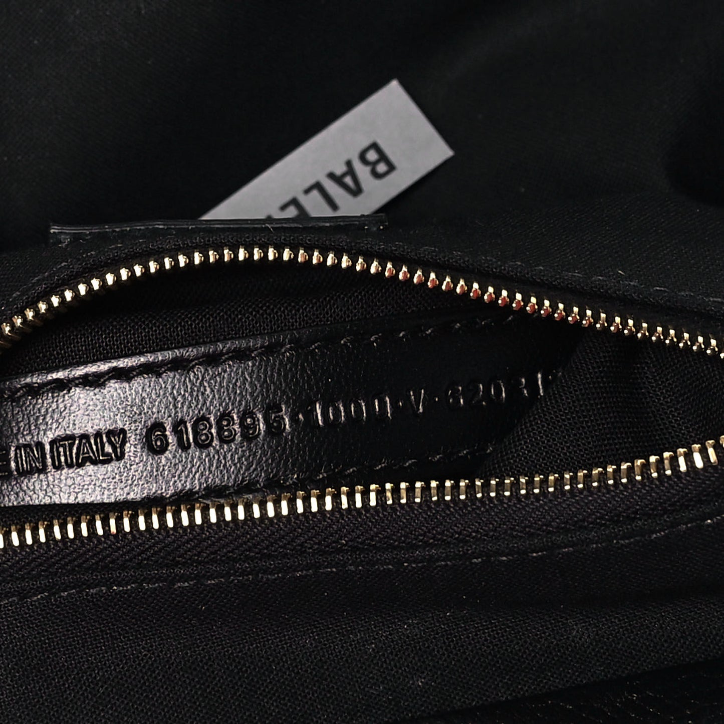 Grained Calfskin Logo Cloud Clutch XS Black